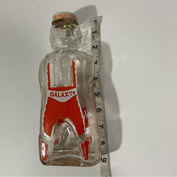Vtg 50s Galaxy Spaceman orange orbit admiral bottle - Picture 4 of 5